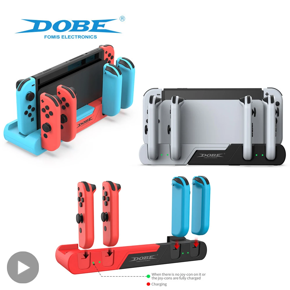 

Charging Base Stand for Nintendo Switch OLED Console Dock Support Accessory Controller Holder Docking Station Gamepad Game Discs