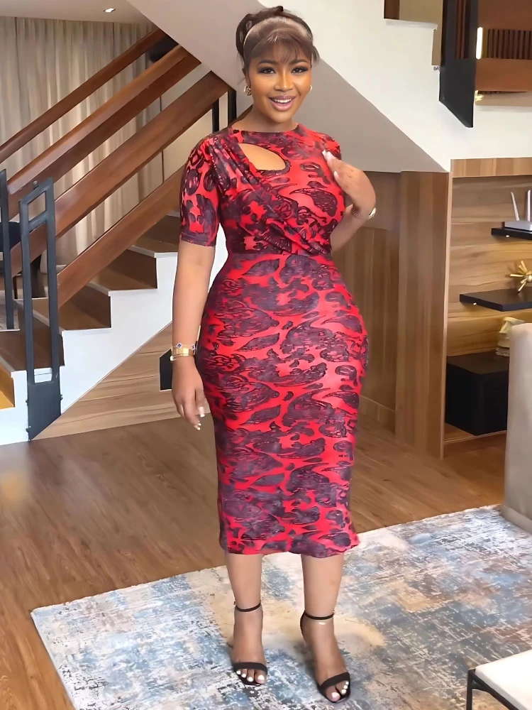 Red Printed Dresses for Women O Neck Short Sleeve Cut Out Empire Bodycon Leopard Package Hip Evening Party Cocktail Outfits
Red Printed Dresses for Women O Neck Short Sleeve Cut Out Empire Bodycon Leopard Package Hip Evening Party Cocktail Outfits
