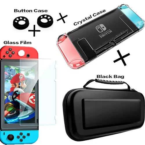 Hard PC Protection Cover For Nintend Switch NS NX Case Transparent Crystal Shell Console Controller Accessories With Stand Cases
Hard PC Protection Cover For Nintend Switch NS NX Case Transparent Crystal Shell Console Controller Accessories With Stand Cases