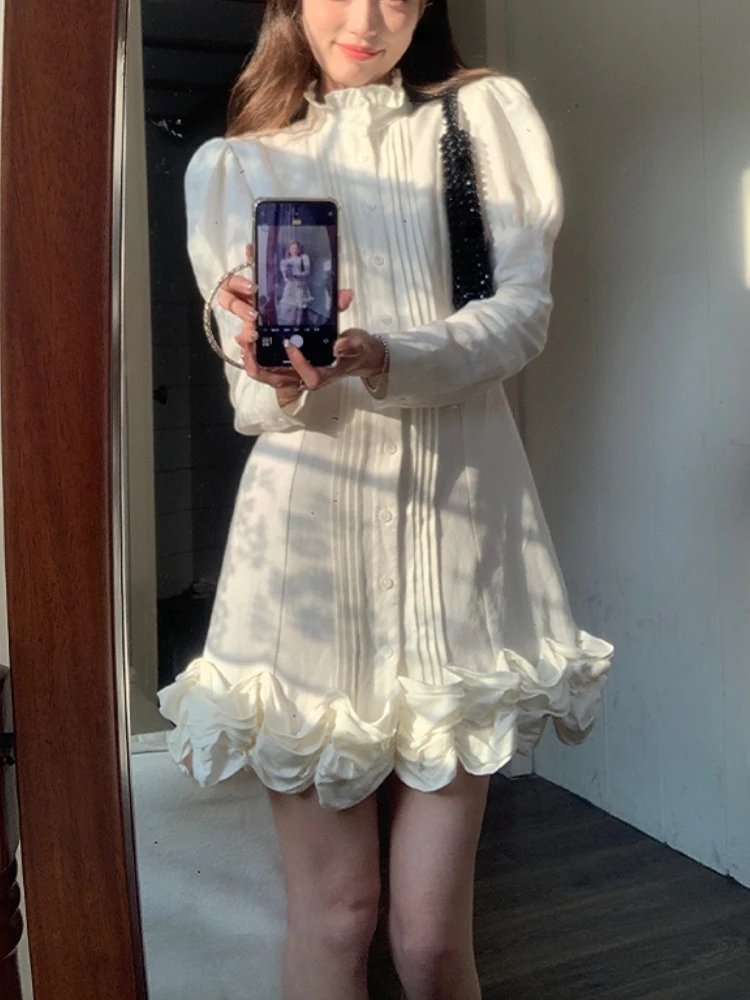 2023 Spring French Elegant White Mini Dress Women Causal Vintage Even Party Dress Office Lady One Piece Dress Korean Style
2023 Spring French Elegant White Mini Dress Women Causal Vintage Even Party Dress Office Lady One Piece Dress Korean Style