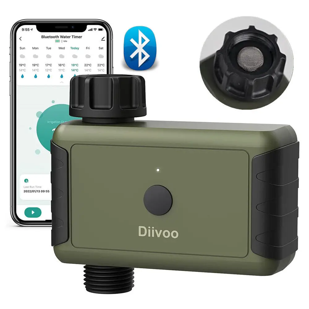 Diivoo Irrigation Bluetooth Garden Water Timers Timing Watering Artifact Automatic Smartphone Remote Drip Watering Timer
Diivoo Irrigation Bluetooth Garden Water Timers Timing Watering Artifact Automatic Smartphone Remote Drip Watering Timer