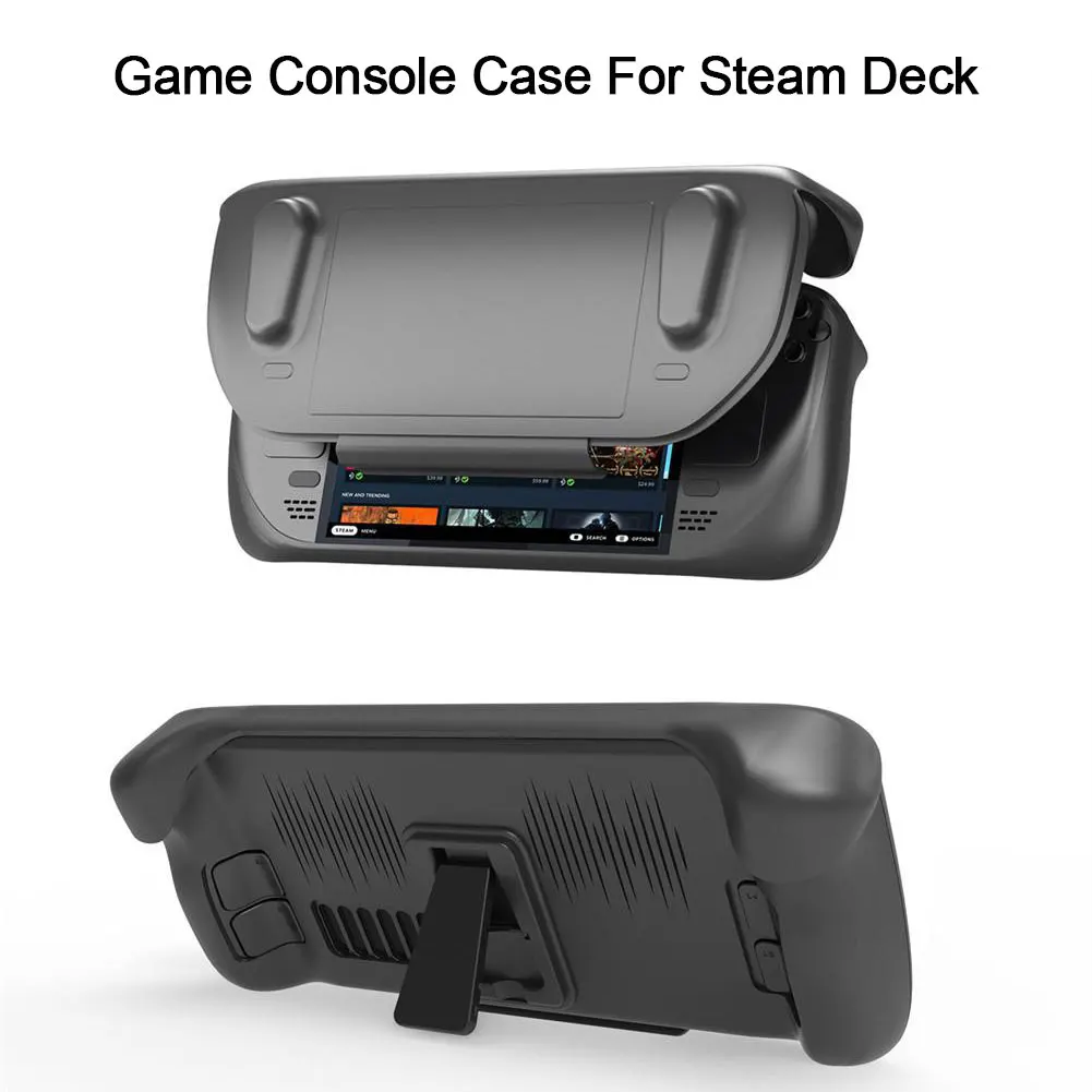Silicone TPU Case for Steam Deck Game Console Removable Protective Cover with Stand Anti-Drop for Steam Deck Gaming Accessories
Silicone TPU Case for Steam Deck Game Console Removable Protective Cover with Stand Anti-Drop for Steam Deck Gaming Accessories