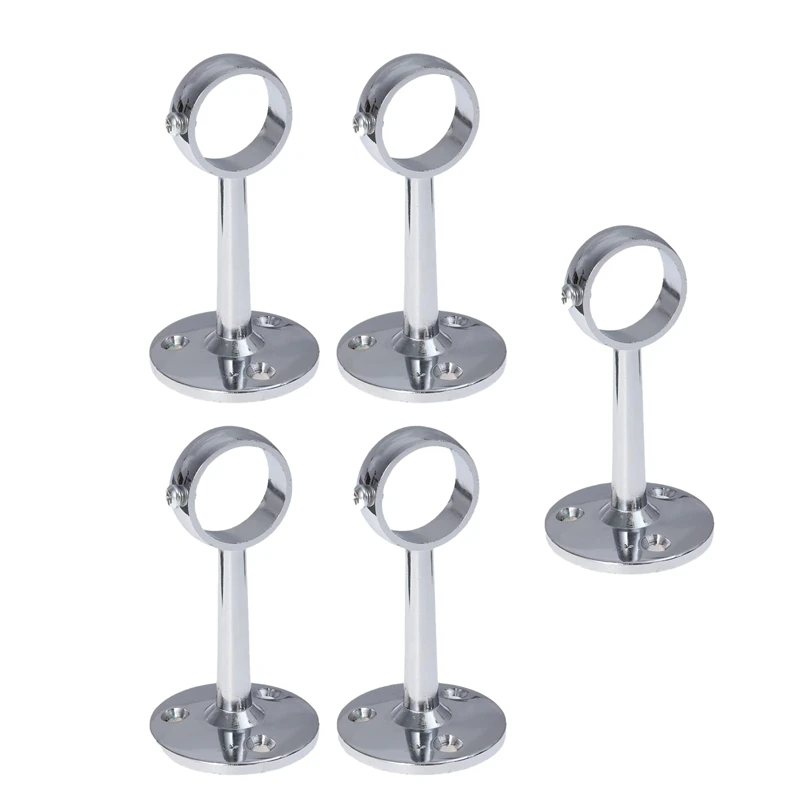 5PCS Hanging Rod Wardrobe Rail Holder Wardrobe Tube Support Bracket Clothes Hanging Rod Holder - 22MM
5PCS Hanging Rod Wardrobe Rail Holder Wardrobe Tube Support Bracket Clothes Hanging Rod Holder - 22MM