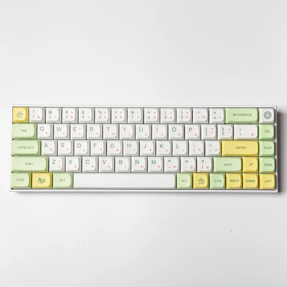 Японская Крышка для ключа GMKfans PBT Banana s XDA Profile 124, крышка для механической игровой клавиатуры, переключатель MX для GK61 Annie PRO
Японская Крышка для ключа GMKfans PBT Banana s XDA Profile 124, крышка для механической игровой клавиатуры, переключатель MX для GK61 Annie PRO