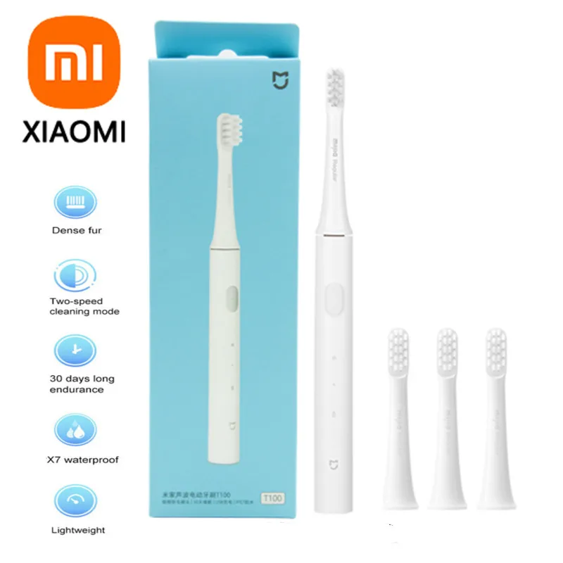 Xiaomi Mijia T100 Sonic Electric Toothbrush Mi Smart Ultrasonic Tooth Brush USB Rechargeable Waterproof for Toothbrushes Head
Xiaomi Mijia T100 Sonic Electric Toothbrush Mi Smart Ultrasonic Tooth Brush USB Rechargeable Waterproof for Toothbrushes Head