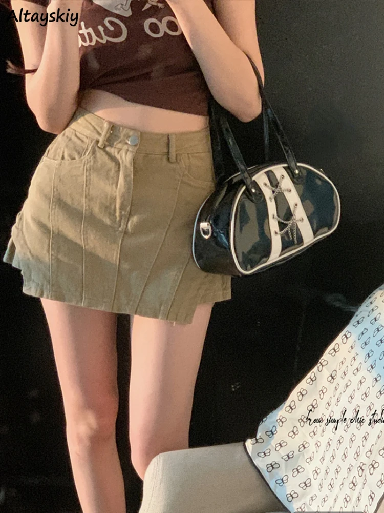 Skirts Women Popular Vintage A-line Young Girl Chic Casual Fashion Korean Style College All-match New Design Patchwork Irregular
Skirts Women Popular Vintage A-line Young Girl Chic Casual Fashion Korean Style College All-match New Design Patchwork Irregular