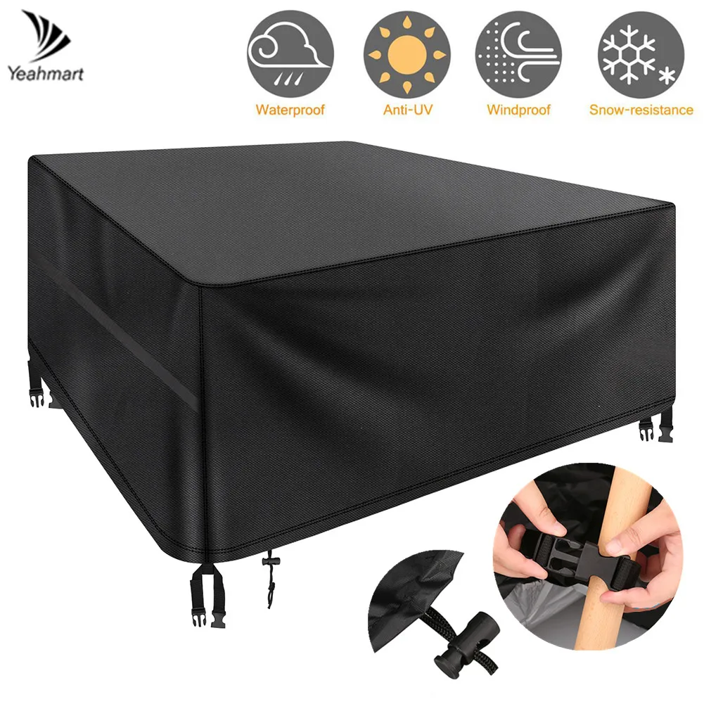 Outdoor Furniture Cover Waterproof Rain Snow Dust Wind-Proof Anti-UV Oxford Fabric Garden Lawn Patio Furniture Cover Storage Bag
Outdoor Furniture Cover Waterproof Rain Snow Dust Wind-Proof Anti-UV Oxford Fabric Garden Lawn Patio Furniture Cover Storage Bag