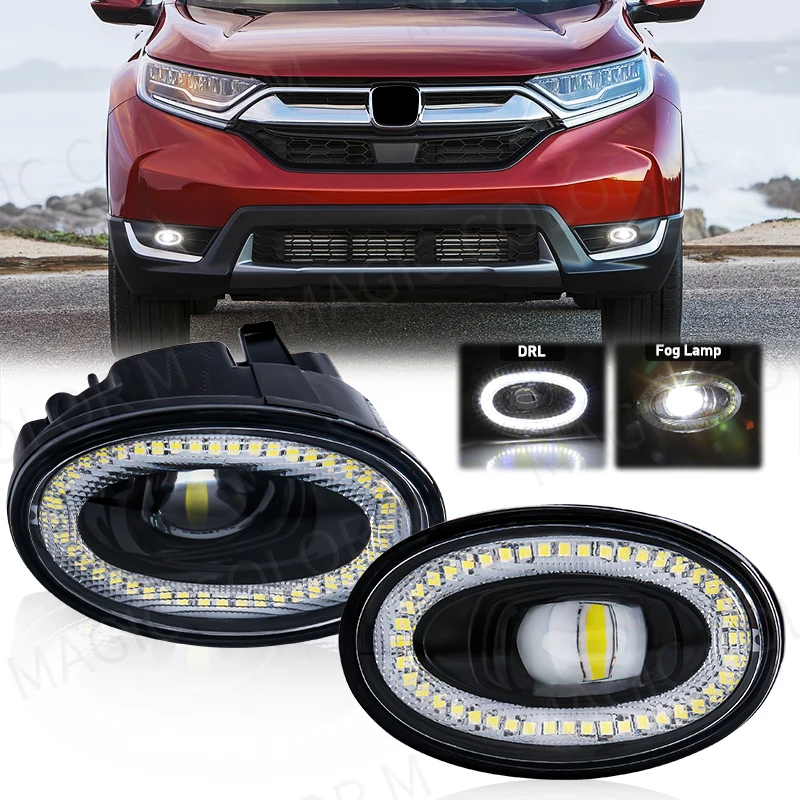 2in1 For Honda CR-V CRV 2017 2018 LED Fog Lamps DRL Daytime Running Lights White Multifunctional Waterproof 12V Car Accessories
2in1 For Honda CR-V CRV 2017 2018 LED Fog Lamps DRL Daytime Running Lights White Multifunctional Waterproof 12V Car Accessories