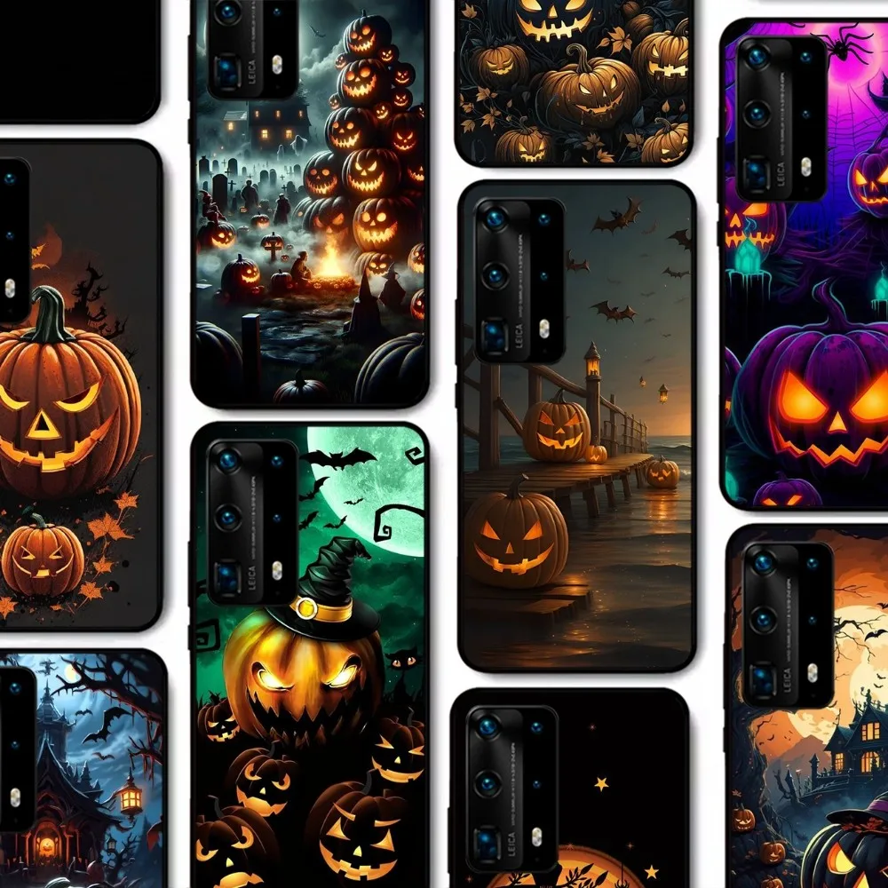

Halloween Pumpkin Phone Case For Huawei P 8 9 10 20 30 40 50 Pro Lite Psmart Honor 10 lite 70 Mate 20lite