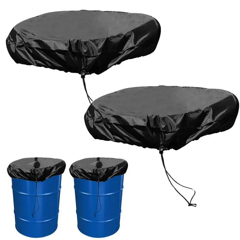 55 Gallon Drum Cover with Stretchable Adjustable Drawstring Fits Most Water Barrel and Trash Can Waterproof Rain Barrel Cover
55 Gallon Drum Cover with Stretchable Adjustable Drawstring Fits Most Water Barrel and Trash Can Waterproof Rain Barrel Cover