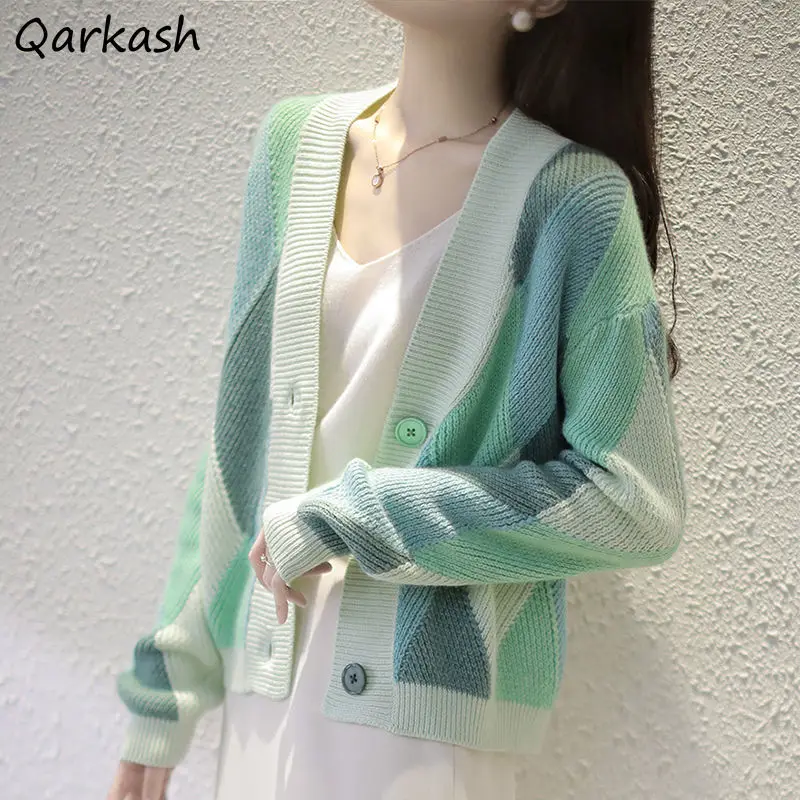 Cardigan Women Sweater Patchwork Single Breasted Female Spring Autumn Clothing Harajuku Design New Arrival S-3XL Ins Stretchy
Cardigan Women Sweater Patchwork Single Breasted Female Spring Autumn Clothing Harajuku Design New Arrival S-3XL Ins Stretchy