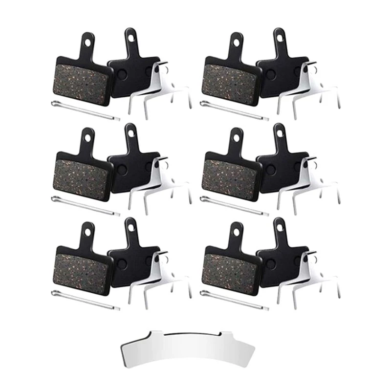 

6 Pairs Disc Brake Pad with Disc Brake Space Regulator for Shimano Deore Br-M575 M525 M515 M495 M486 M485 M395 C501S,Etc