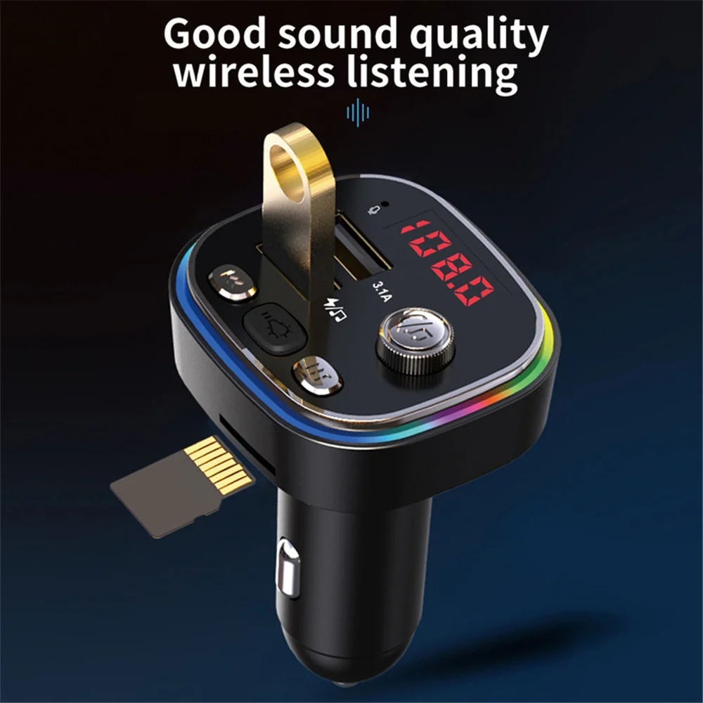 3.1A Dual USB Car Charger Wireless Bluetooth 5.0 FM Transmitter Car Radio Modulator MP3 Player Fast Charger Adapter for Car 12V
3.1A Dual USB Car Charger Wireless Bluetooth 5.0 FM Transmitter Car Radio Modulator MP3 Player Fast Charger Adapter for Car 12V