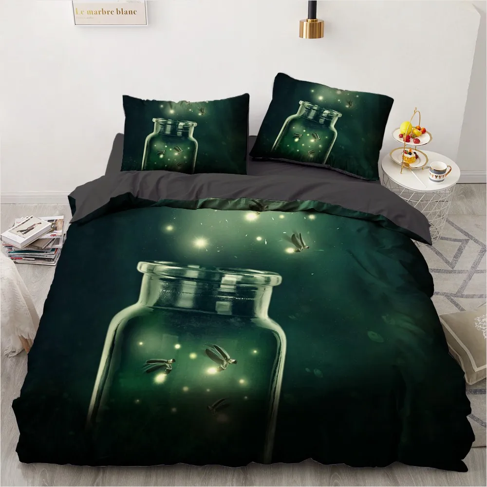 3D Bedding Sets Black Quilt Cover Set Comforter Bed Three-piece Pillowcase King Queen 228x228cm Green Forest Home Texitle
3D Bedding Sets Black Quilt Cover Set Comforter Bed Three-piece Pillowcase King Queen 228x228cm Green Forest Home Texitle