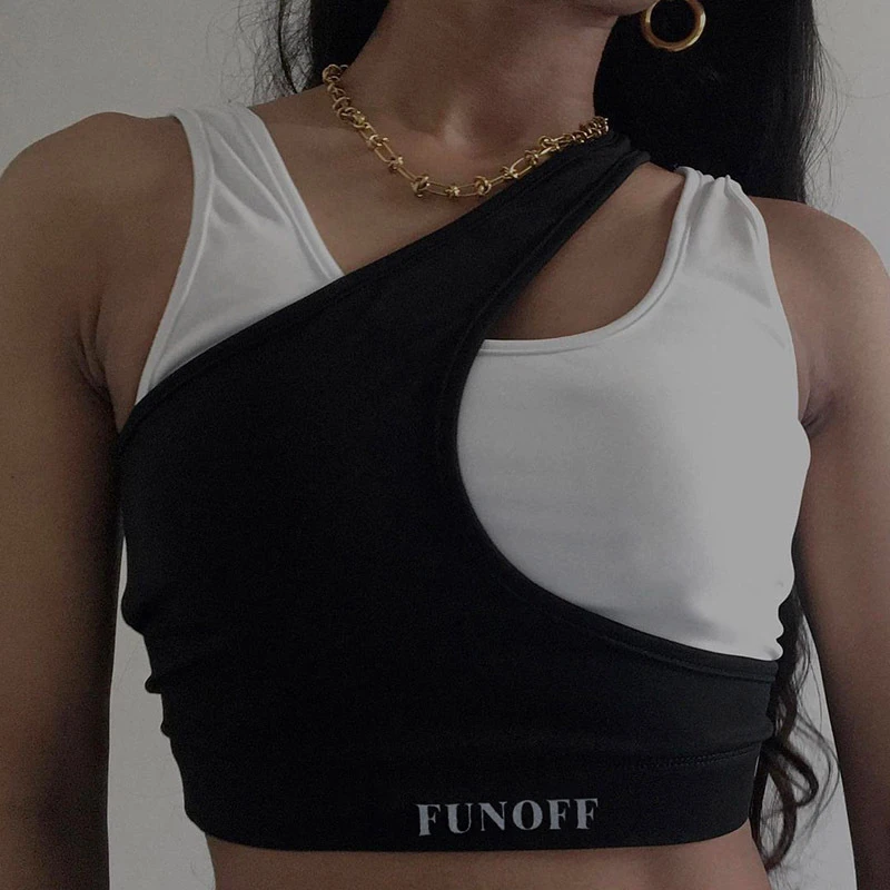 Топ женский облегающий контрастный без рукавов, милая модная майка с имитацией двух предметов, укороченный топ-комбинация с принтом, весна-...
Топ женский облегающий контрастный без рукавов, милая модная майка с имитацией двух предметов, укороченный топ-комбинация с принтом, весна-...