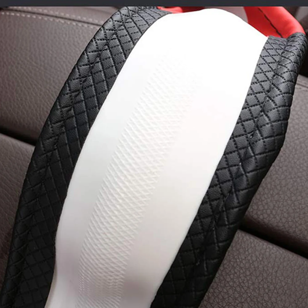 37-38cm Universal Microfiber Leather Steering Wheel Cover Car Steering Wheel Cover Anti-slip Handle Cover Dynamic Patchwork
37-38cm Universal Microfiber Leather Steering Wheel Cover Car Steering Wheel Cover Anti-slip Handle Cover Dynamic Patchwork