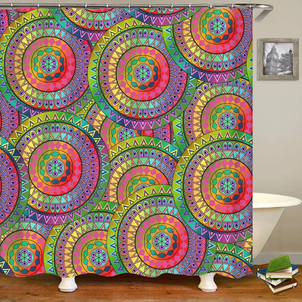 Shower Curtain Various Indian Mandala 3D Printing Shower Curtain Polyester Bathroom Waterproof Home Decor Curtain 180x180cm
Shower Curtain Various Indian Mandala 3D Printing Shower Curtain Polyester Bathroom Waterproof Home Decor Curtain 180x180cm