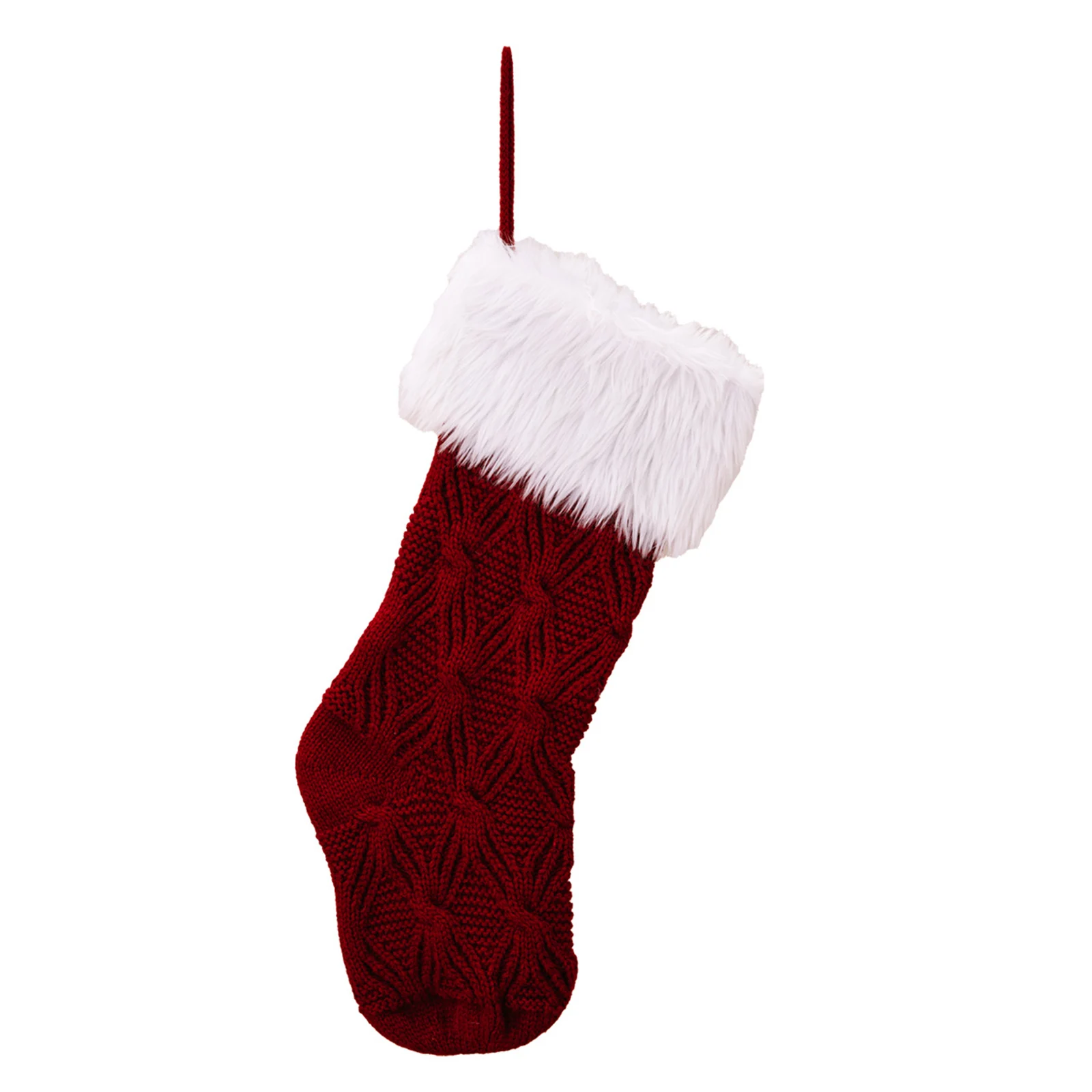 Xmas Tree Ornaments Decorations Christmas Stocking Socks Knitted Material 43x18cm Size Hang Anywhere with Rope
Xmas Tree Ornaments Decorations Christmas Stocking Socks Knitted Material 43x18cm Size Hang Anywhere with Rope