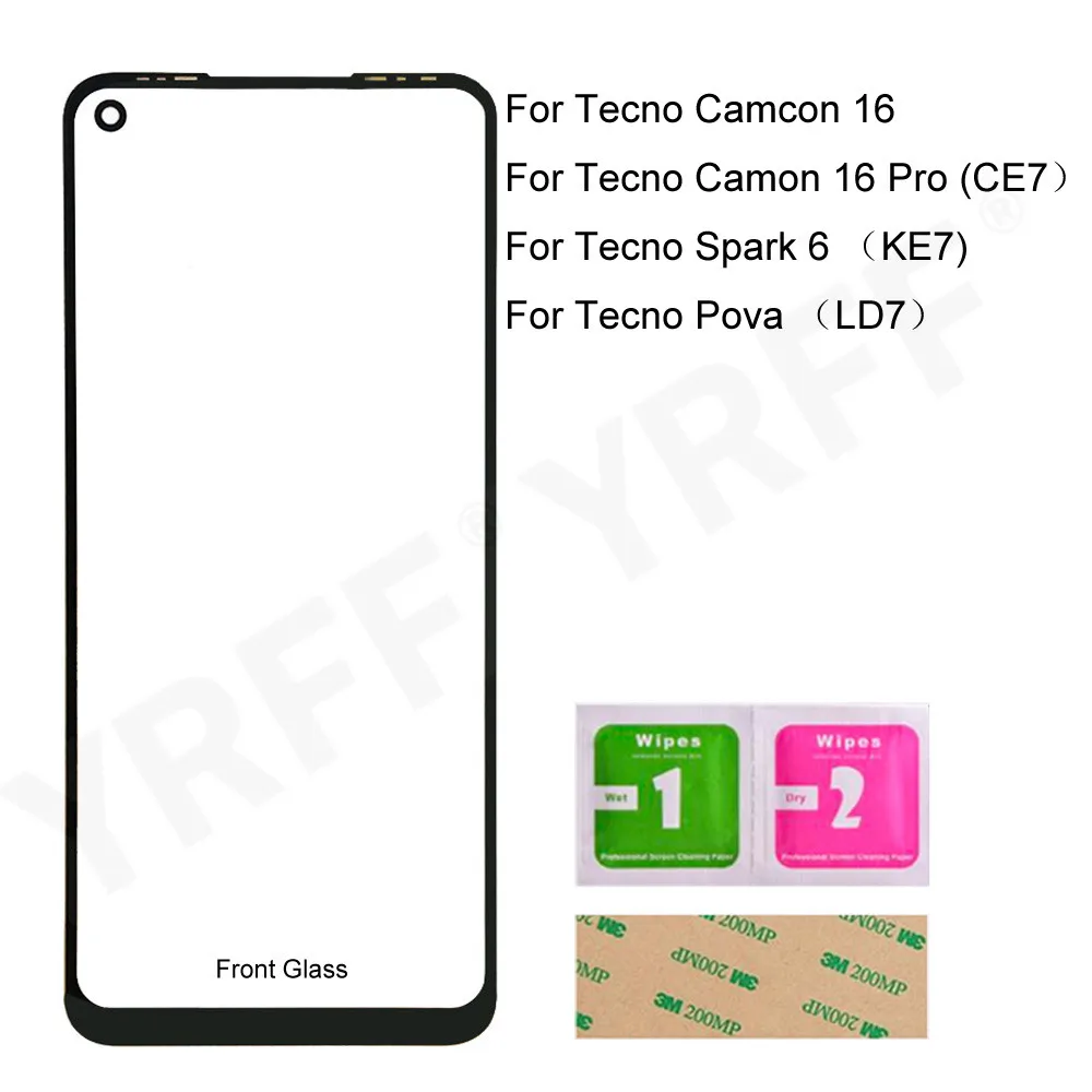 Экран из черного стекла для Tecno Spark 6 KE7 панель для Tecno Camon 16 Pro CE7/для Tecno Pova LD7 внешняя стеклянная линза экранная панель
Экран из черного стекла для Tecno Spark 6 KE7 панель для Tecno Camon 16 Pro CE7/для Tecno Pova LD7 внешняя стеклянная линза экранная панель