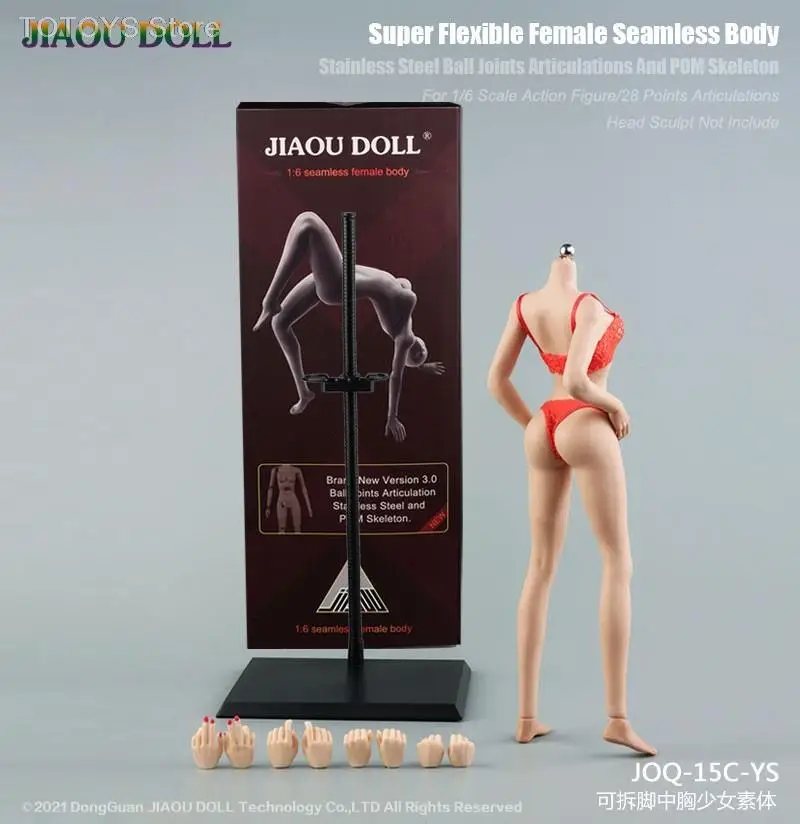 1/6 JIAOU DOLL Super-Flexible Loli Girl Body Mid Bust Narrow Shouldes Female Seamless Body Doll Detachable Foot with Clothes
1/6 JIAOU DOLL Super-Flexible Loli Girl Body Mid Bust Narrow Shouldes Female Seamless Body Doll Detachable Foot with Clothes
