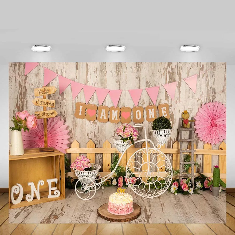 Mehofond Cake Smash Photography Backdrops Girl 1st Birthday Party Pink Flower Wooden Wall Decor Background Photophone Photozone
Mehofond Cake Smash Photography Backdrops Girl 1st Birthday Party Pink Flower Wooden Wall Decor Background Photophone Photozone