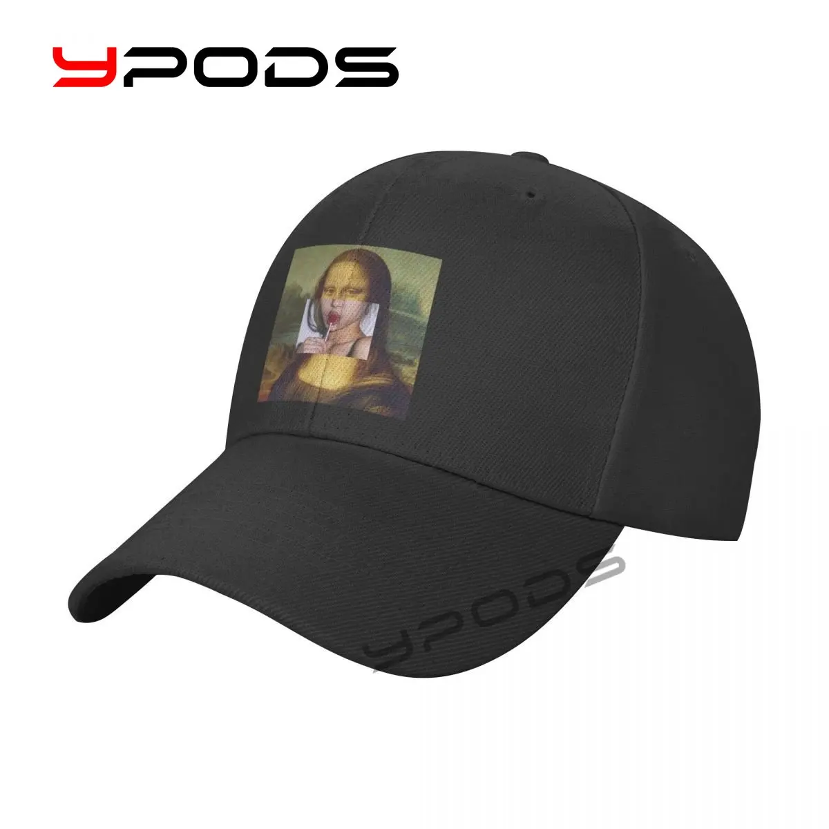 

Plain Solid Color Baseball Caps Mona Lisa 2 Multicolor Men Women Visor Hat Adjustable Casual Sports Hats