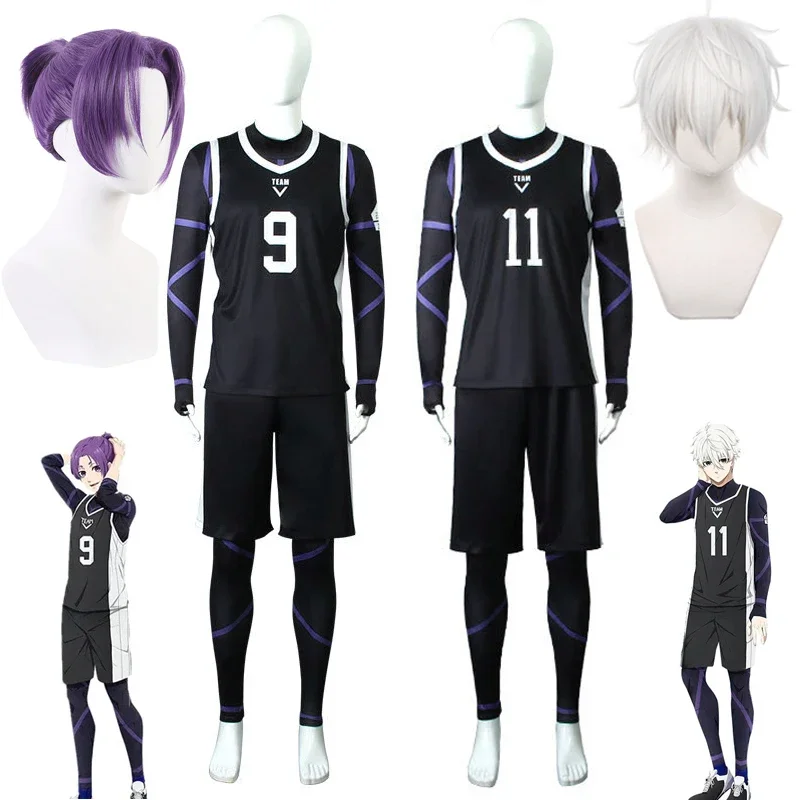 Костюм для косплея из аниме Синяя Блокировка Nagi Seishiro Mikage Reo костюм парик футболка