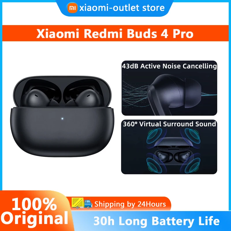Xiaomi Redmi Buds 4 Pro TWS Earphone Bluetooth 5.3 Active Noise Cancelling 3 Mic Wireless Headphone 36 Hours Life For Xiaomi 12
Xiaomi Redmi Buds 4 Pro TWS Earphone Bluetooth 5.3 Active Noise Cancelling 3 Mic Wireless Headphone 36 Hours Life For Xiaomi 12