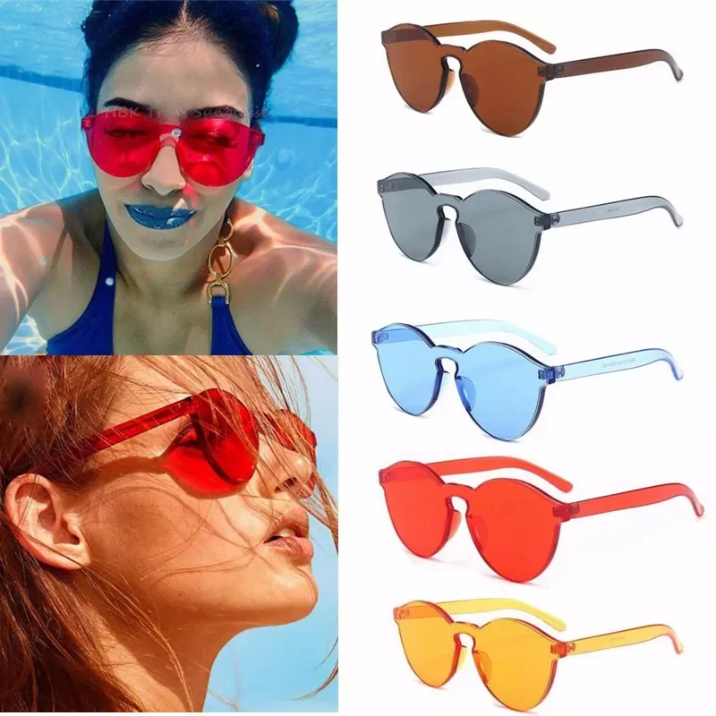 Trendy Candy Color Universal Summer Transparent Rimless Round Plastic UV400 Lens Sunglasses Beach Driving Eyewear
Trendy Candy Color Universal Summer Transparent Rimless Round Plastic UV400 Lens Sunglasses Beach Driving Eyewear