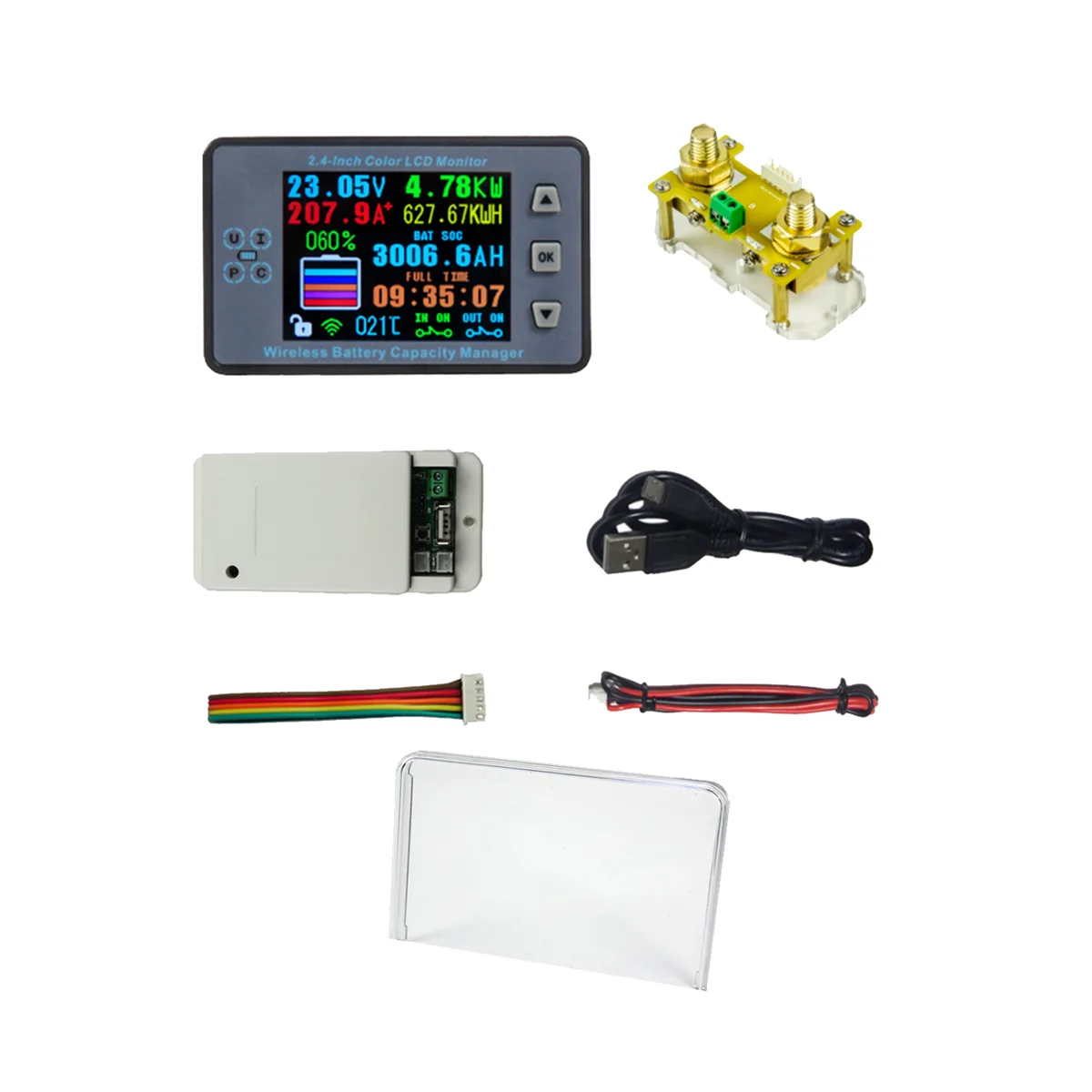 VAC8710F 2.4 Inch Wireless Voltage Meter+Acquisition Module+Case Coulometer Capacity Power Detector 120V 100A
VAC8710F 2.4 Inch Wireless Voltage Meter+Acquisition Module+Case Coulometer Capacity Power Detector 120V 100A