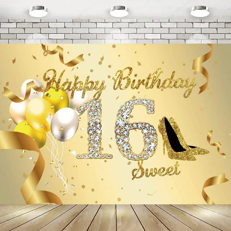 Photography Backdrop Diamonds Sparkling Noble Confetti Ribbon Golden High Heels Background Princess 16th Birthday Party Decor
Photography Backdrop Diamonds Sparkling Noble Confetti Ribbon Golden High Heels Background Princess 16th Birthday Party Decor