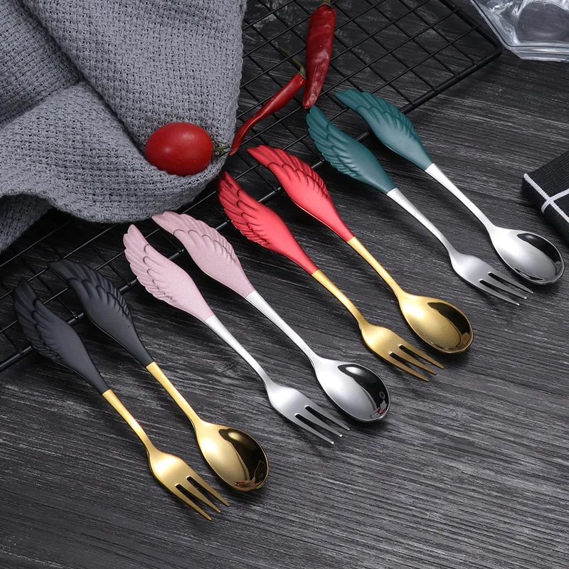 Stirring Dessert Spoons Wings Sand Ice Cream Cake Coffee Honey Soup Spoon Travel Portable 304 Stainless Steel Kitchen Tableware
Stirring Dessert Spoons Wings Sand Ice Cream Cake Coffee Honey Soup Spoon Travel Portable 304 Stainless Steel Kitchen Tableware