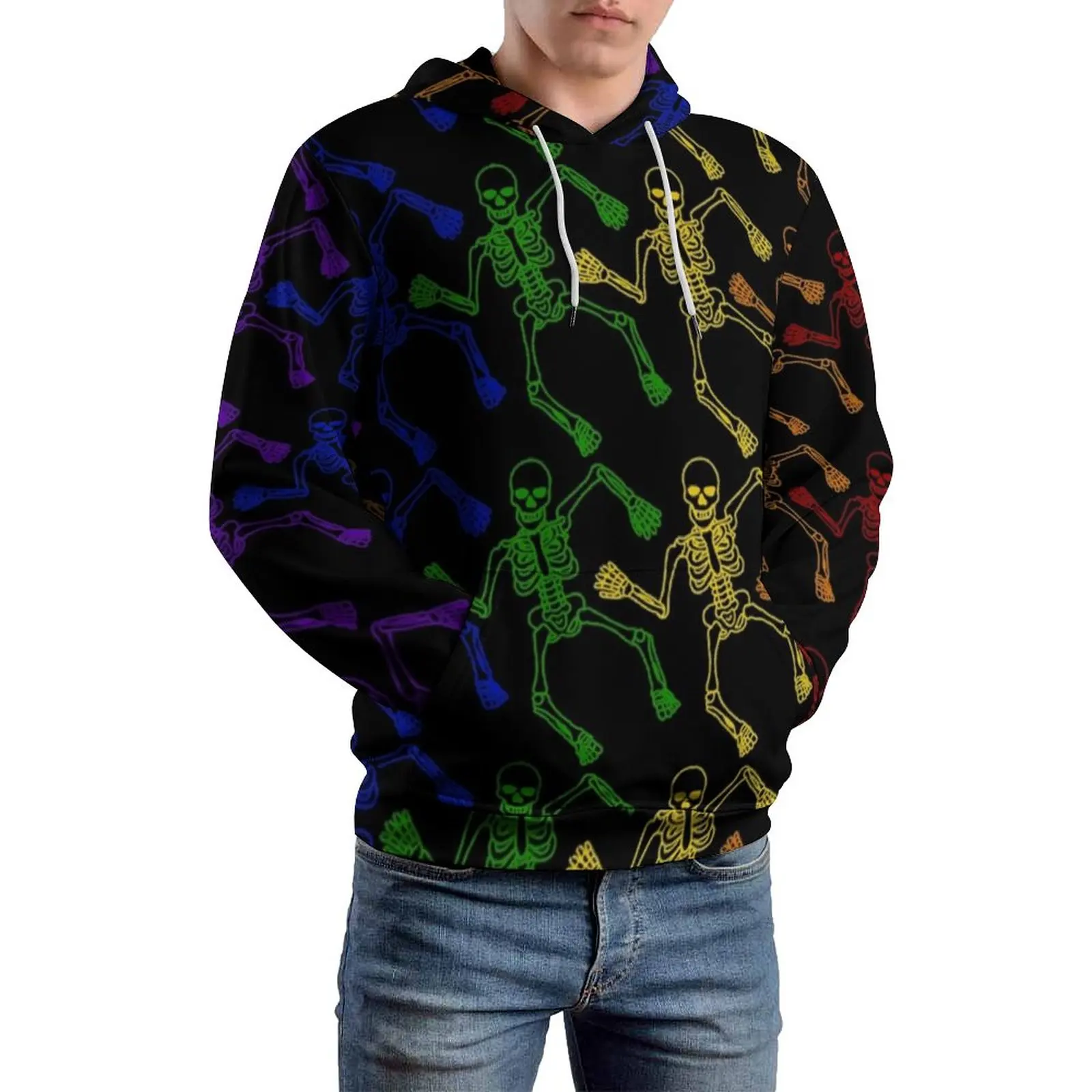 Colorful Skeleton Print Casual Hoodies Couple Funny Halloween Street Fashion Pullover Hoodie Winter Long-Sleeve Cool Design Tops
Colorful Skeleton Print Casual Hoodies Couple Funny Halloween Street Fashion Pullover Hoodie Winter Long-Sleeve Cool Design Tops