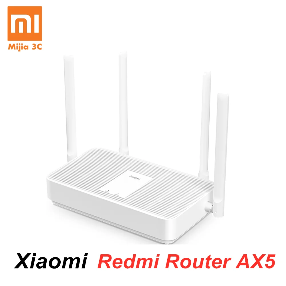 

NEW Xiaomi Redmi Router AX5 WiFi 6 1800 5-Core 256M Memory Mesh Home IoT 4 Signal Amplifier 2.4G 5GHz Both 2 Dual-Band OFDMA