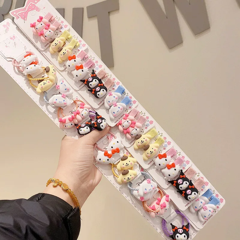 Sanrio 10 Pairs Of Hello Kitty Cinnamoroll My Melody Kuromi Kawaii Hair Clip Leather Clip Pink Cartoon Girl Hair Accessories
Sanrio 10 Pairs Of Hello Kitty Cinnamoroll My Melody Kuromi Kawaii Hair Clip Leather Clip Pink Cartoon Girl Hair Accessories