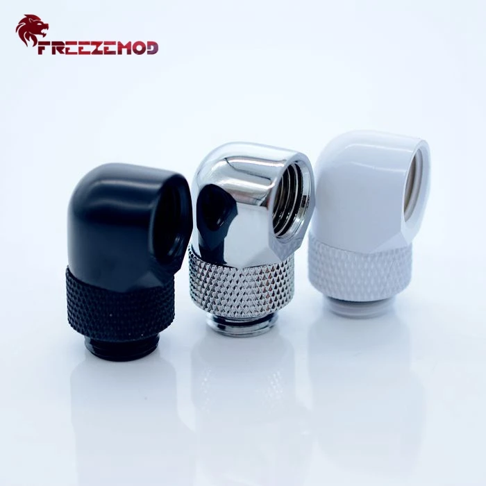 FREEZEMOD Computer Water Cooling Fitting 360 Degree Rotating Elbow 90 Degree Reversing Connector Right Angle
FREEZEMOD Computer Water Cooling Fitting 360 Degree Rotating Elbow 90 Degree Reversing Connector Right Angle
