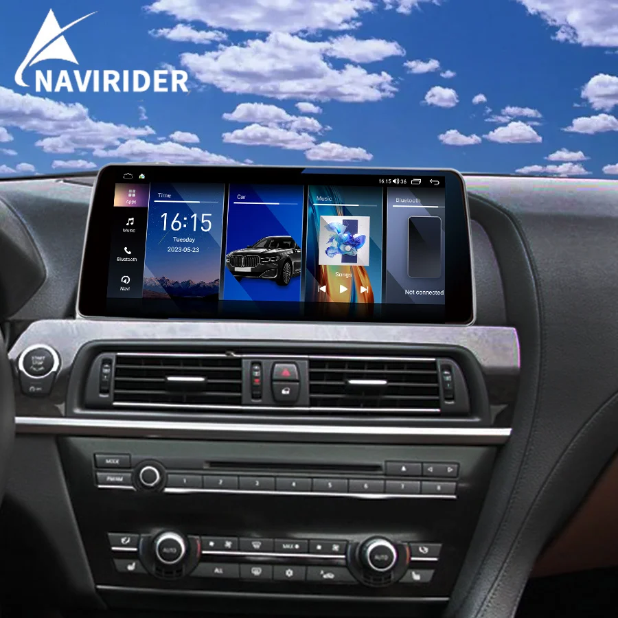 Автомагнитола 12,3 дюймов, 8 + 256 дюймов, Android 13, GPS-навигатор для BMW 6 серии F06 F12 F13, автомобильный мультимедийный плеер с сенсорным экраном Qled 
Автомагнитола 12,3 дюймов, 8 + 256 дюймов, Android 13, GPS-навигатор для BMW 6 серии F06 F12 F13, автомобильный мультимедийный плеер с сенсорным экраном Qled