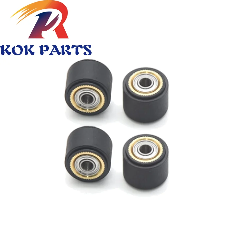 

4PCS Vinyl Cutter pinch roller wheel for Mimaki Roland Liyu Graphtec cutter Plotter Rubber Pressure Wheel Bearing Copper Core