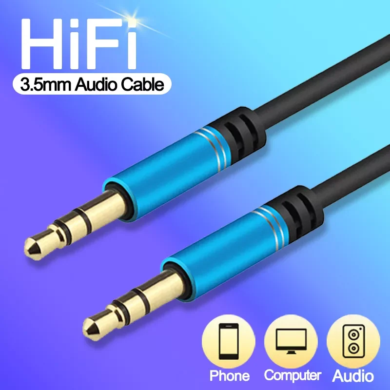 Jack Audio Cable Jack For Samsung 3.5 mm Jack Male to Male Audio Aux Cable for Computer Car Headphone Speaker Wire Adapter
Jack Audio Cable Jack For Samsung 3.5 mm Jack Male to Male Audio Aux Cable for Computer Car Headphone Speaker Wire Adapter