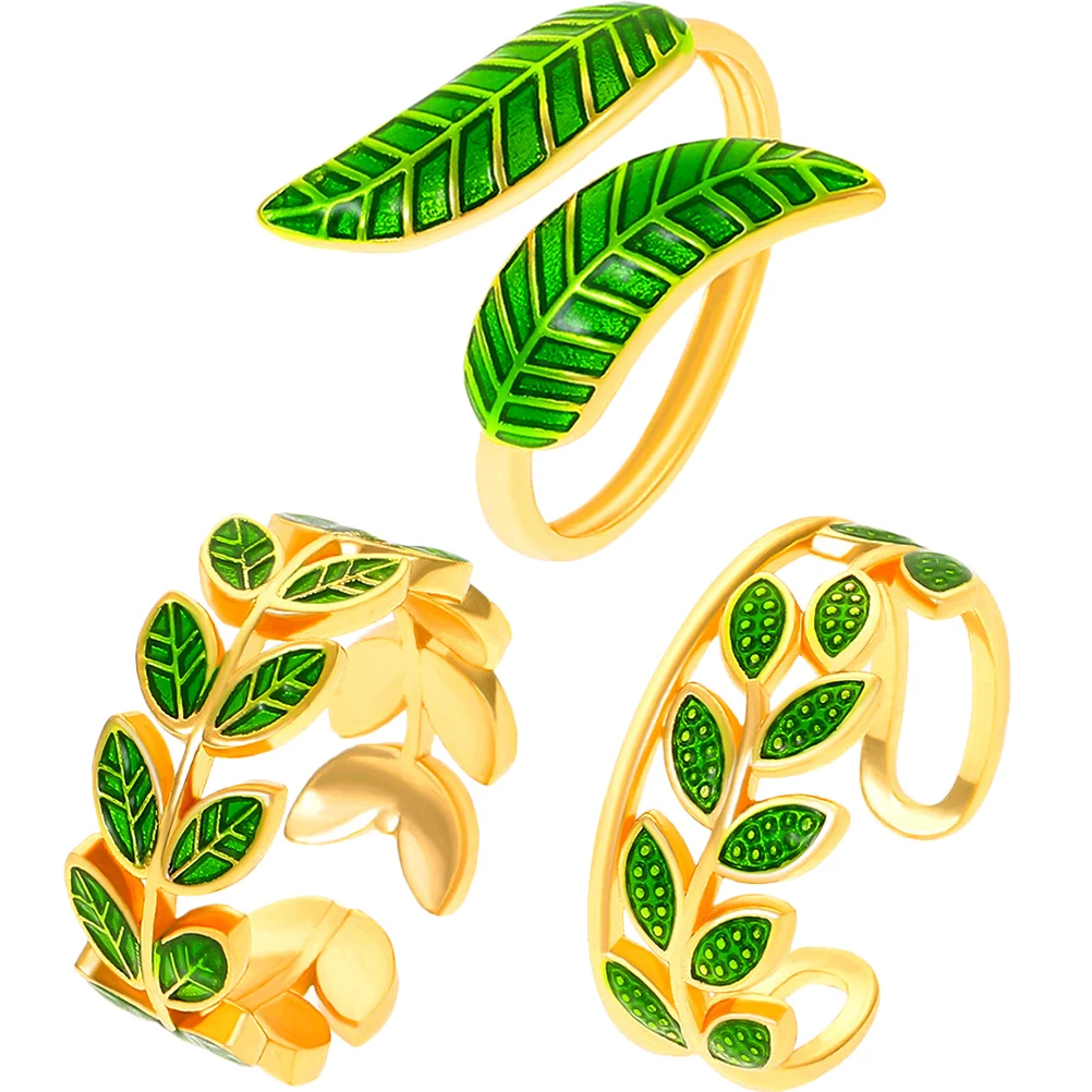 3pcs Simplicity Statement Rings Costume Adjustable Finger Rings Leaf Leaf Rings Fashionable Rings
3pcs Simplicity Statement Rings Costume Adjustable Finger Rings Leaf Leaf Rings Fashionable Rings