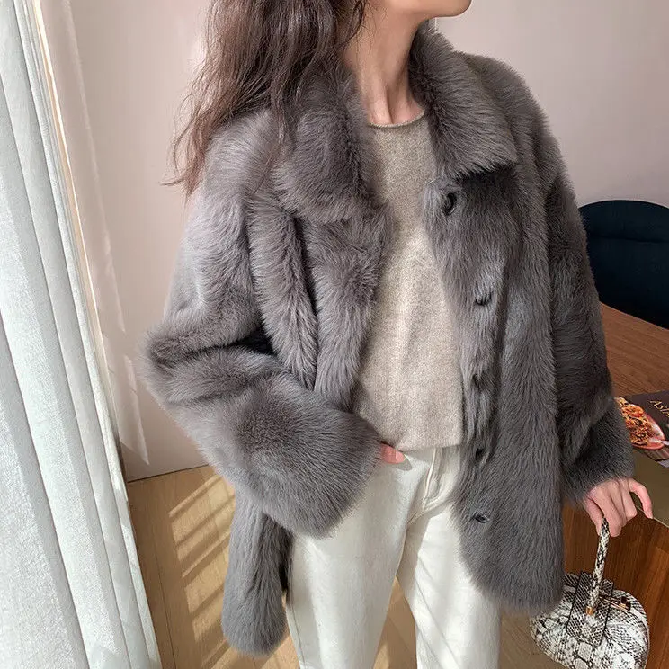 Imitation Lamb Fur Jackets Women Thicken Warm Fur Coat Autumn Winter 2022 Female Casual Faux Fur Overcoats Fluffy Outerwear E15
Imitation Lamb Fur Jackets Women Thicken Warm Fur Coat Autumn Winter 2022 Female Casual Faux Fur Overcoats Fluffy Outerwear E15