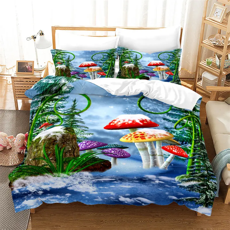 Bedding Set Exotic Style Comforter Cover Full King For Boys Girls Kid Bedroom Decor Colorful Trippy Mushroom Duvet Cover Cartoon
Bedding Set Exotic Style Comforter Cover Full King For Boys Girls Kid Bedroom Decor Colorful Trippy Mushroom Duvet Cover Cartoon