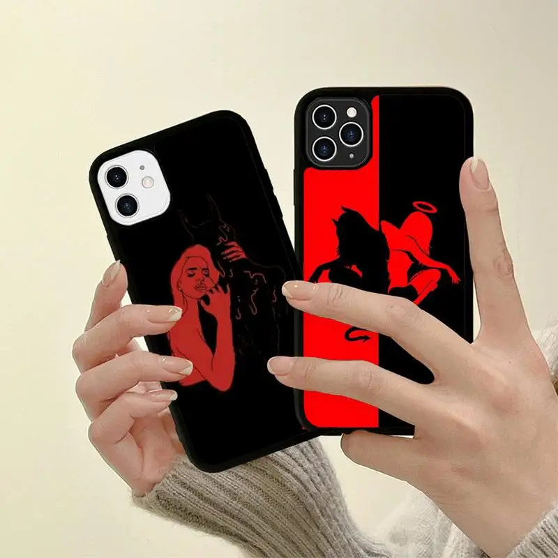 Sexy Devil Woman Phone Case Silicone PC+TPU Case for iPhone 11 12 13 Pro Max 8 7 6 Plus X SE XR Hard Fundas
Sexy Devil Woman Phone Case Silicone PC+TPU Case for iPhone 11 12 13 Pro Max 8 7 6 Plus X SE XR Hard Fundas