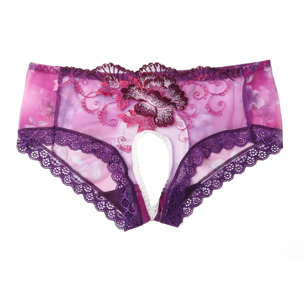 Ladies Embroidered Panties L-XXXL Size Sexy Crotchless Sheer Briefs Lace Open Crotch Underwear See Through Sexy Thin Lingeries
Ladies Embroidered Panties L-XXXL Size Sexy Crotchless Sheer Briefs Lace Open Crotch Underwear See Through Sexy Thin Lingeries