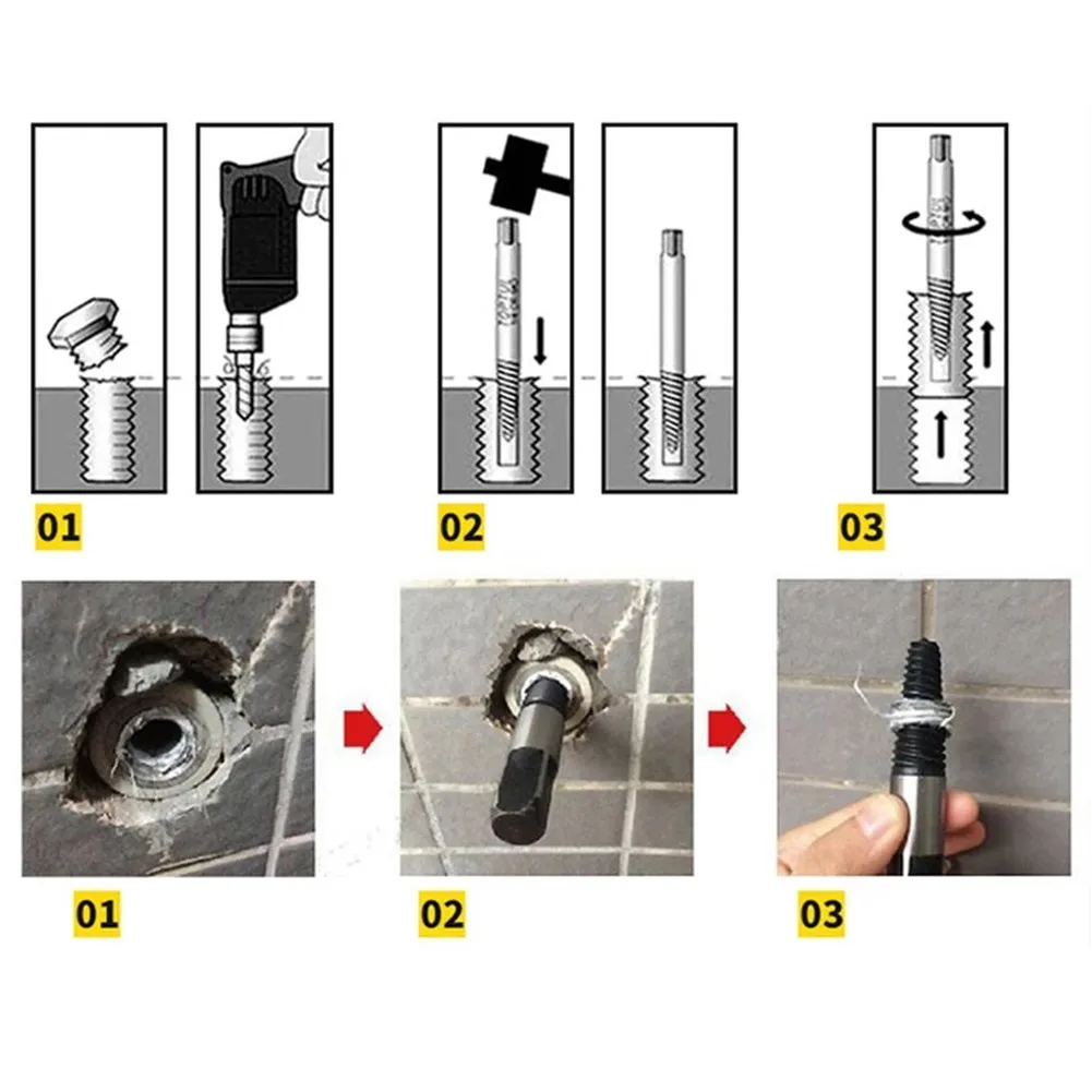 1/2" 3/4" Faucet Triangle Valve Pipe Screw Extractor Pipe Broken Bolt Damaged Screw Drill Bit Remover Multifunctional Hand Tool
1/2" 3/4" Faucet Triangle Valve Pipe Screw Extractor Pipe Broken Bolt Damaged Screw Drill Bit Remover Multifunctional Hand Tool