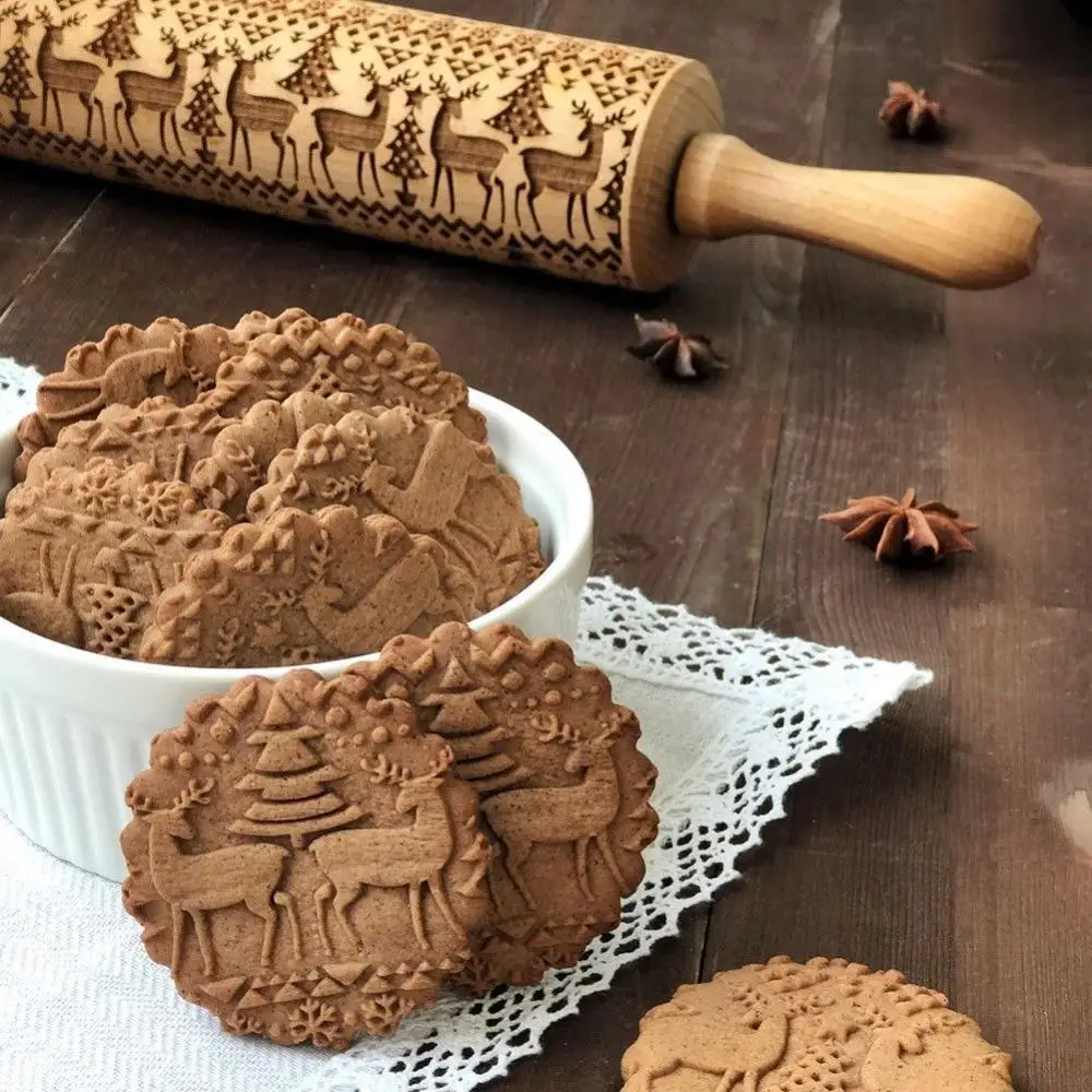 Christmas SWIRLS Reindeer Rolling Pins For Xmas Halloween DIY Cookies Tool Pumpkin Wood Rolling Pins ZM001
Christmas SWIRLS Reindeer Rolling Pins For Xmas Halloween DIY Cookies Tool Pumpkin Wood Rolling Pins ZM001