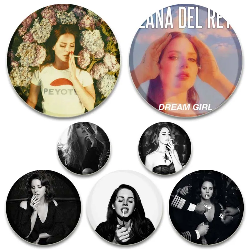 Lana Del Rey Brooches Cute Lapel Pins Pop Singer Alloy Badge Women Fashion Jewelry Accessories Gifts Backpack Clothes Decoration
Lana Del Rey Brooches Cute Lapel Pins Pop Singer Alloy Badge Women Fashion Jewelry Accessories Gifts Backpack Clothes Decoration