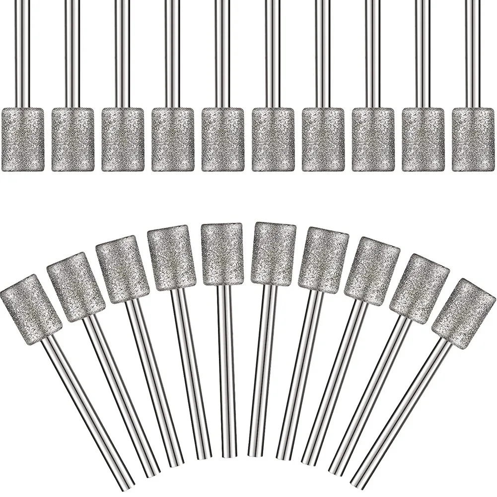 10 Pieces Diamond Bit Diamond Grinding Bits Head 1/8 Shank 8mm Cylinder Head Diamond for Most Rotary Tool Bit Grinder
10 Pieces Diamond Bit Diamond Grinding Bits Head 1/8 Shank 8mm Cylinder Head Diamond for Most Rotary Tool Bit Grinder