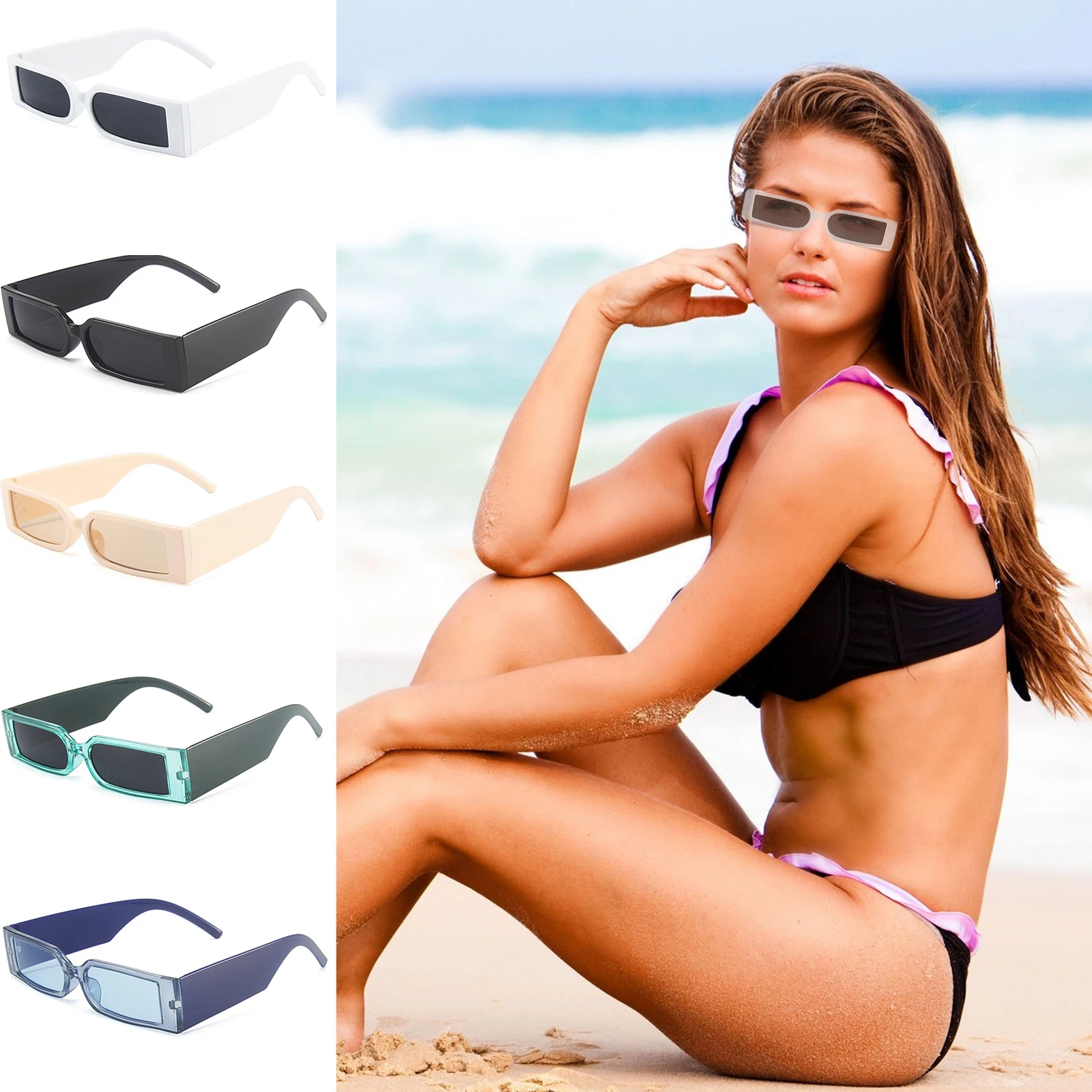 Rectangle Sunglasses For Women Men 90s Sunglasses HD Polarized Lenses UV Protection Sunglasses Square Sunglasses Decor For Party
Rectangle Sunglasses For Women Men 90s Sunglasses HD Polarized Lenses UV Protection Sunglasses Square Sunglasses Decor For Party