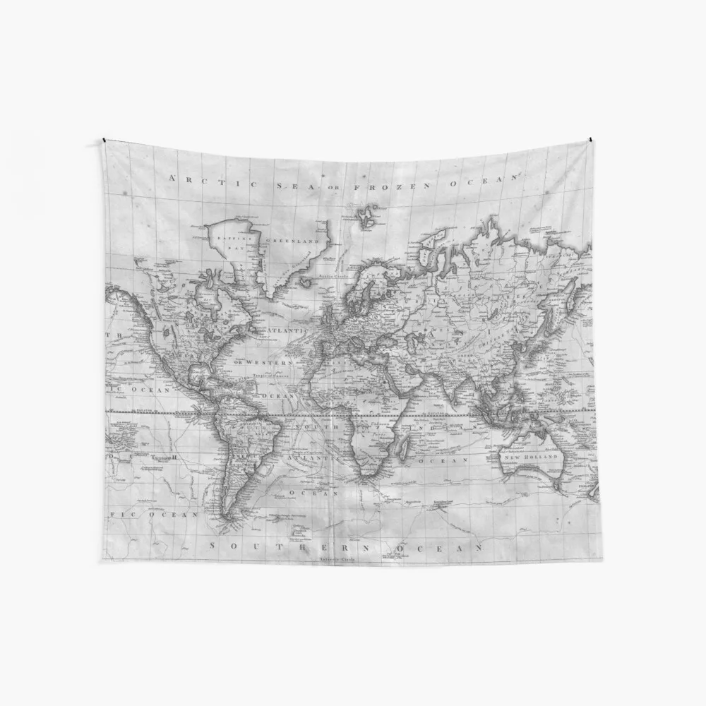 Black And White World Map (1801) Weird Decorative Blanket Landscape Things To The Room Tapestries
Black And White World Map (1801) Weird Decorative Blanket Landscape Things To The Room Tapestries